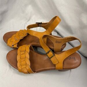 B.O.C. Women's Brown Sandals with Braided Strap